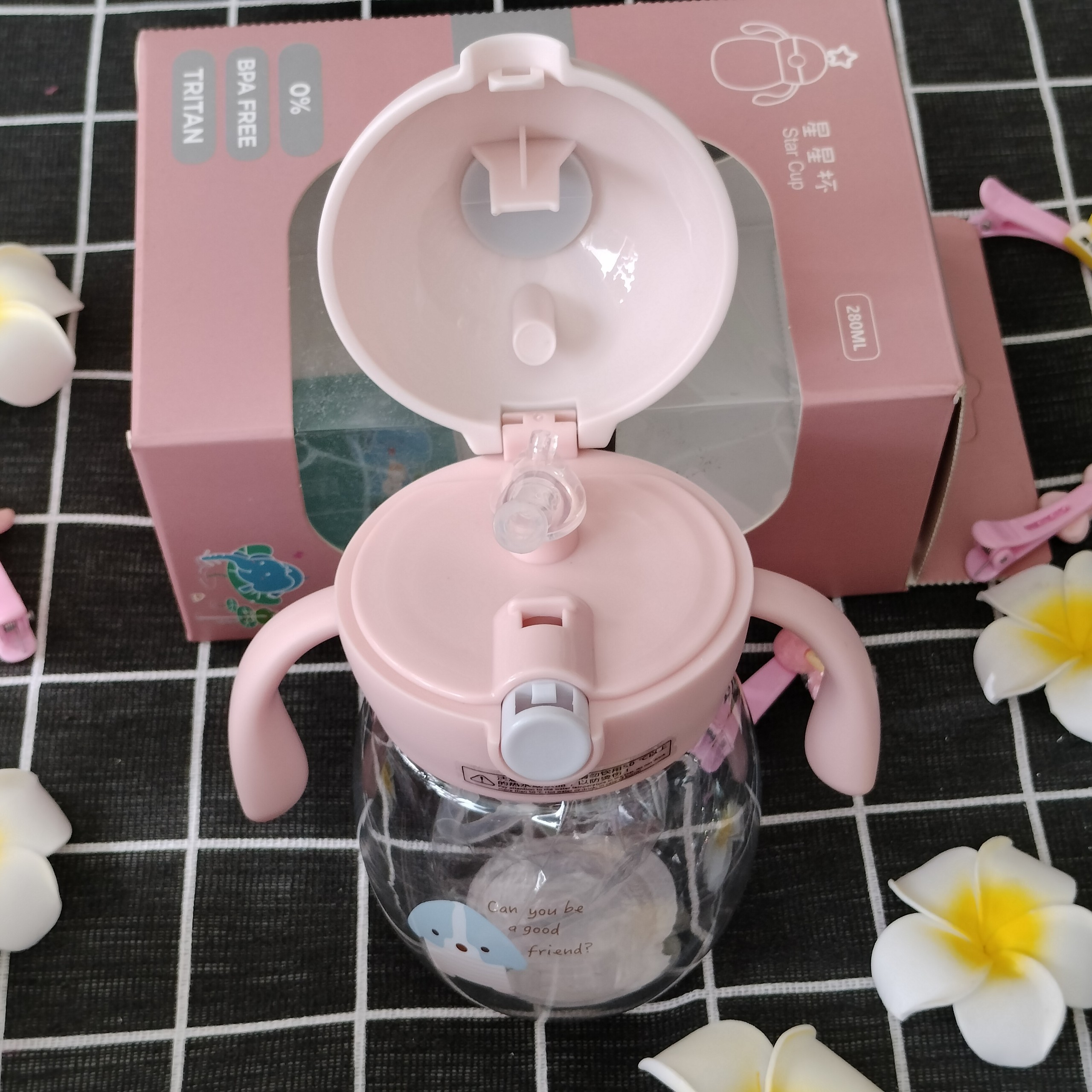Bình Tập UỐNG nước Diller 280ml bình tập uống bình siêu CUTE (MẤT HỘP)