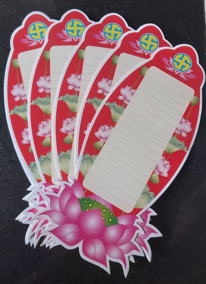 [HCM]Bài vị giấy Hoa sen  ( xấp 100 tờ )