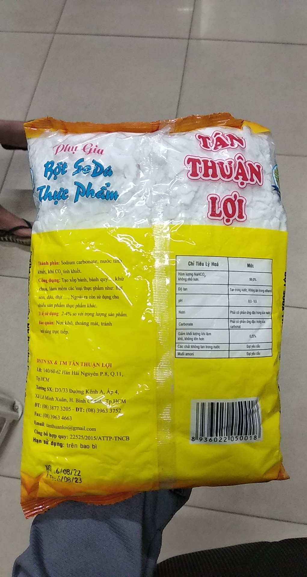 Bột baking soda Con công Tần Thuận Lợi 1kg