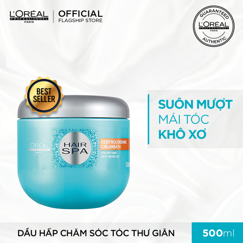 Dầu Hấp L'Oréal Professionnel Chăm Sóc Tóc Thư Giãn 500ml/1000ml Hair Spa Deep Nourishing Creambath