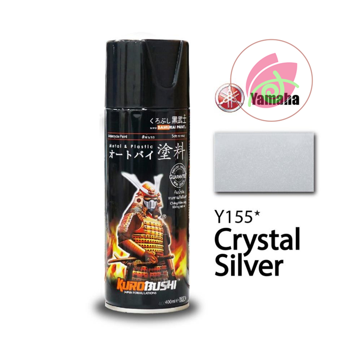 Sơn xịt Samurai màu Bạc Pha Lê - Y155