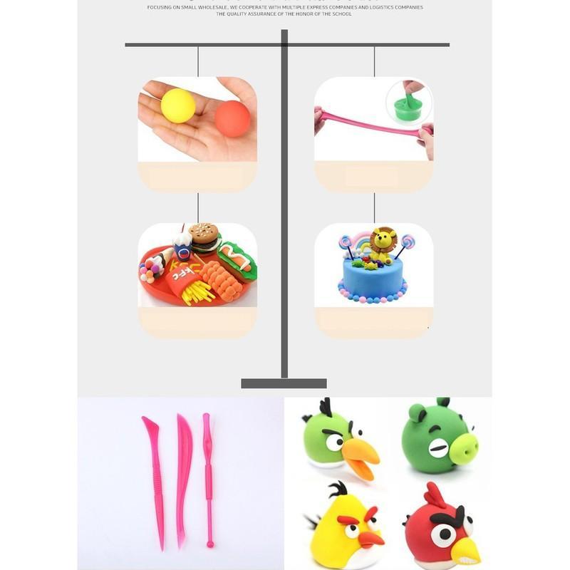 [HCM]Đất sét Nhật (gói 12 màu) soft clay nguyên liệu slime