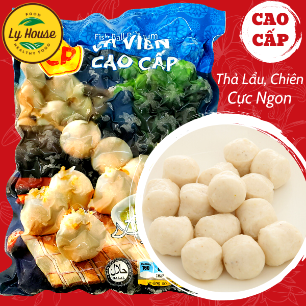 Cá viên cao cấp CP 500g, giai dòn, dinh dưỡng, thơm ngon, làm từ cá Basa tươi. Ăn vặt tiện lợi, an toàn vệ sinh thực phẩm. Đậm vị cá tươi, dễ chế biến. Hợp món bún thái, thả lẩu. phù hợp tiệc tại nhà Ly House