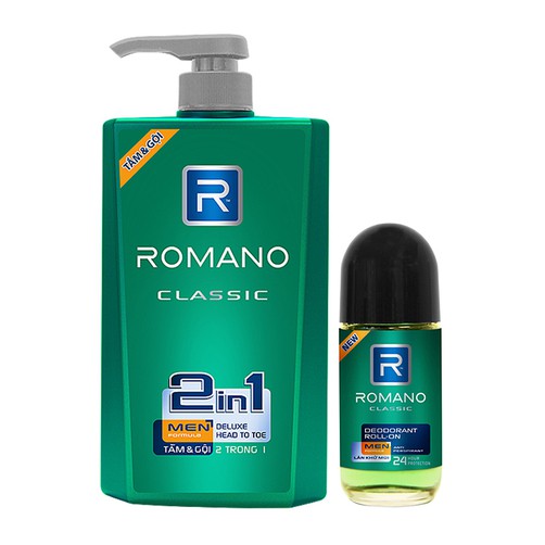[HCM]Combo Romano 2 in 1 65o g + lăn Romano 50 ml