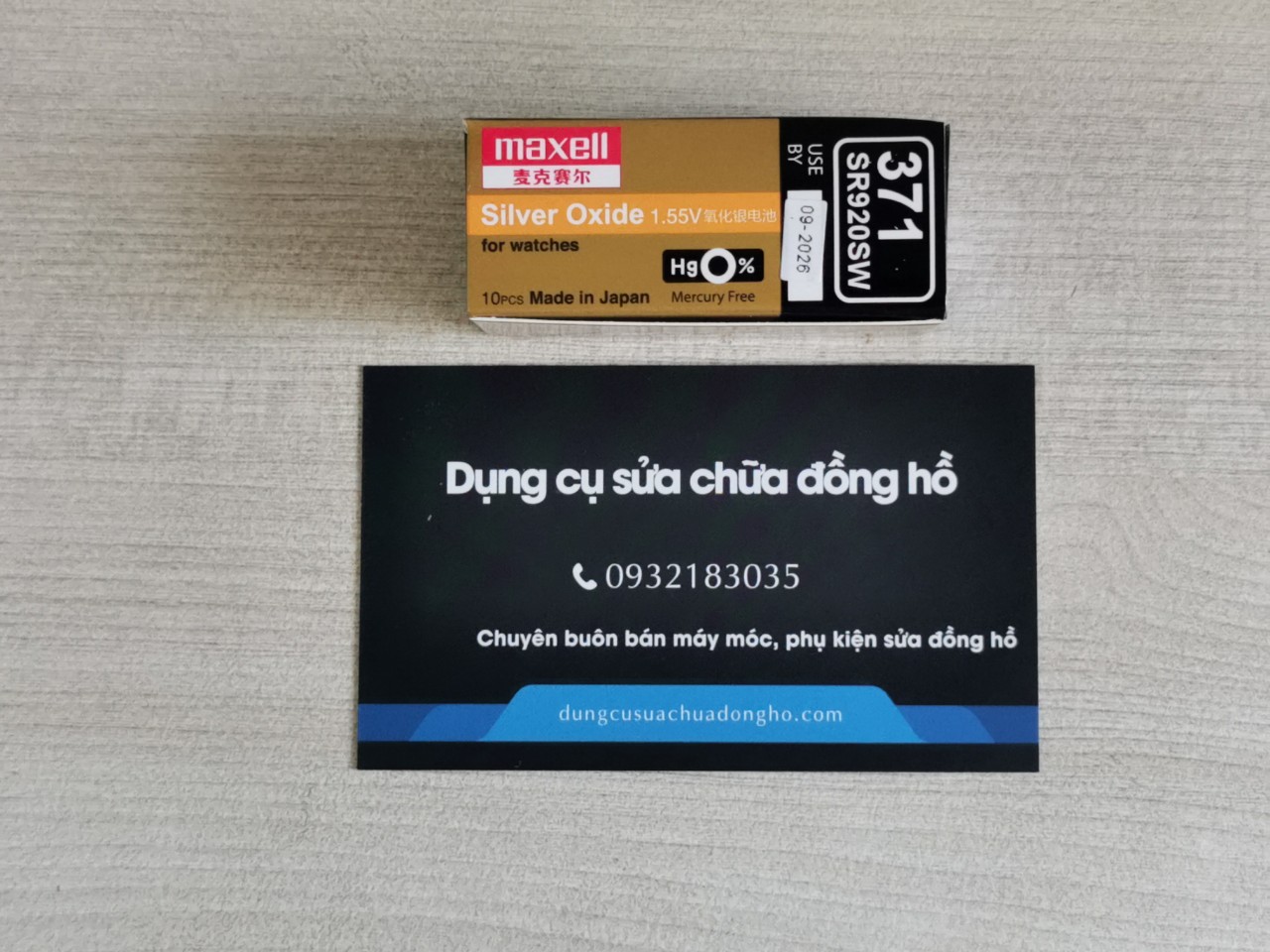 Pin đồng hồ đeo tay Maxell SR920SW 371