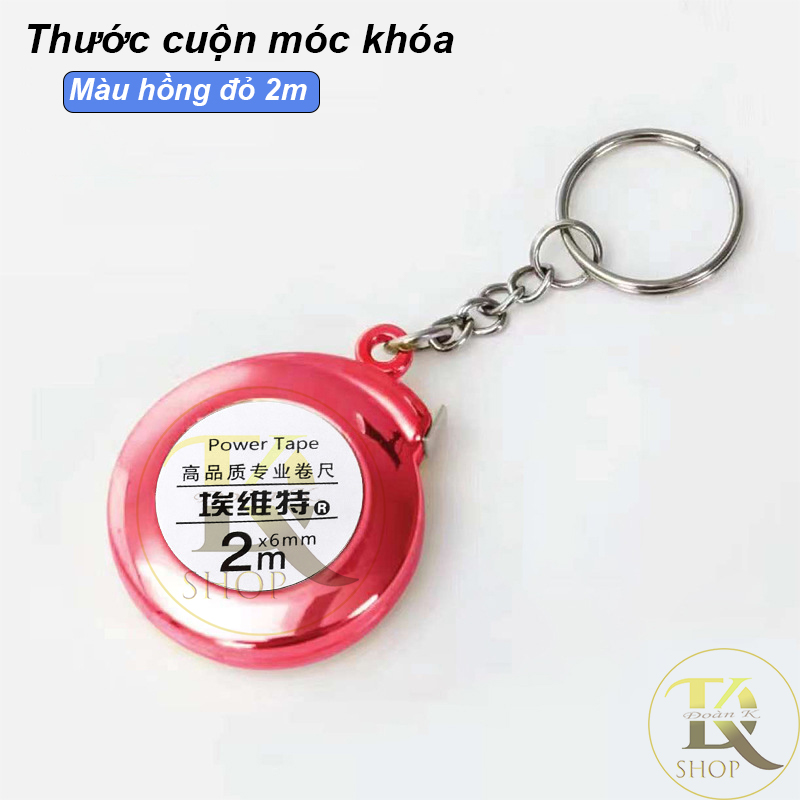 Thước cuộn thép móc khóa 2 mét