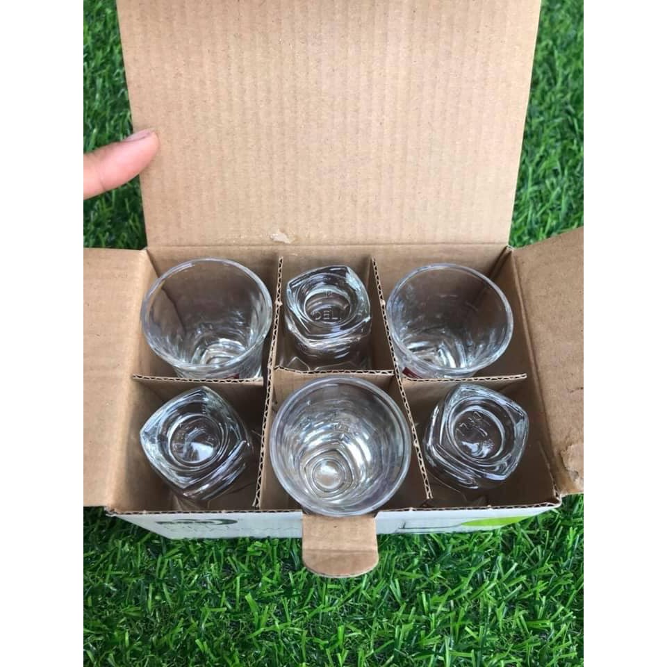 BỘ 6 LY UỐNG RƯỢU THỦY TINH CAO CẤP
