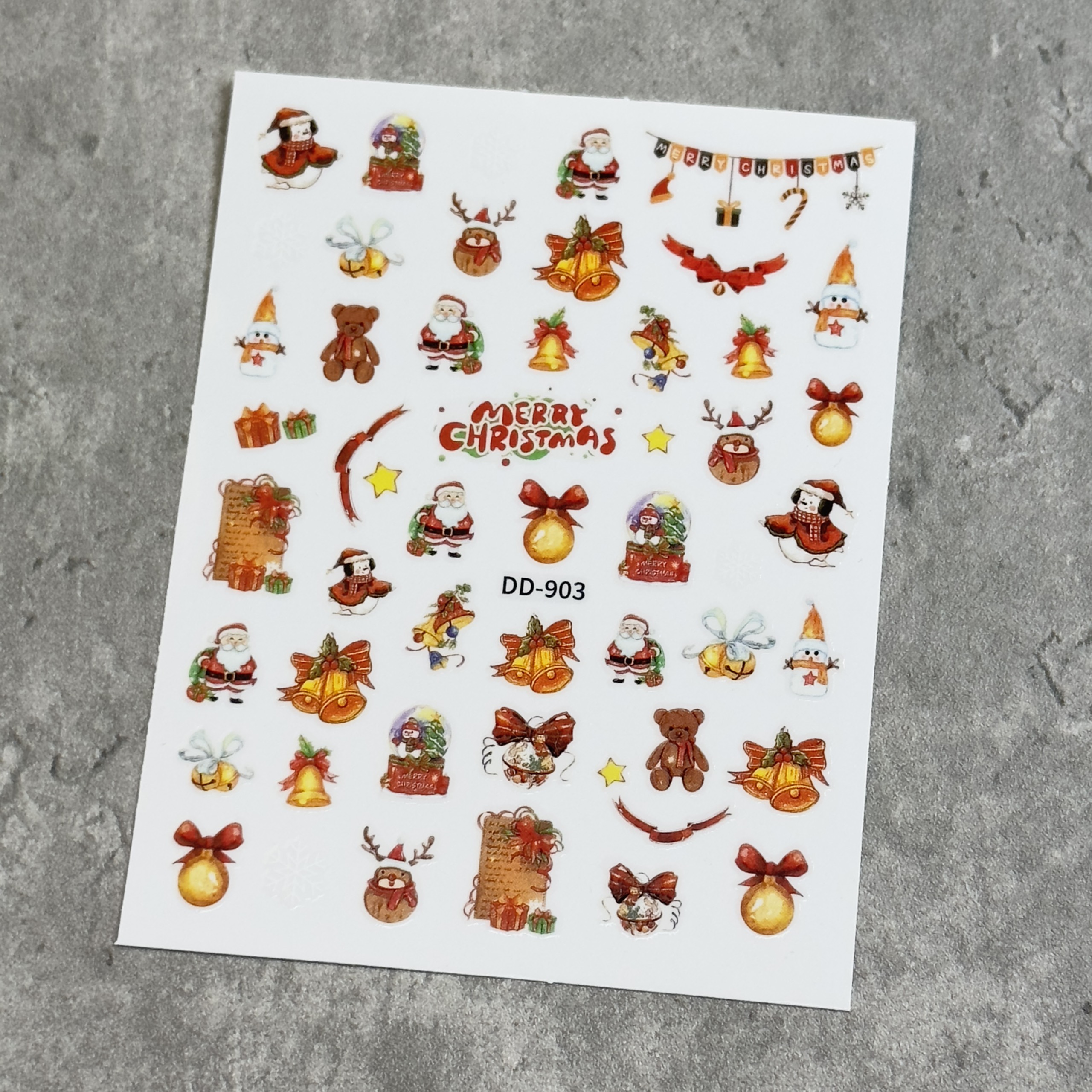 Sticker noel dán móng tay nail mẫu mới
