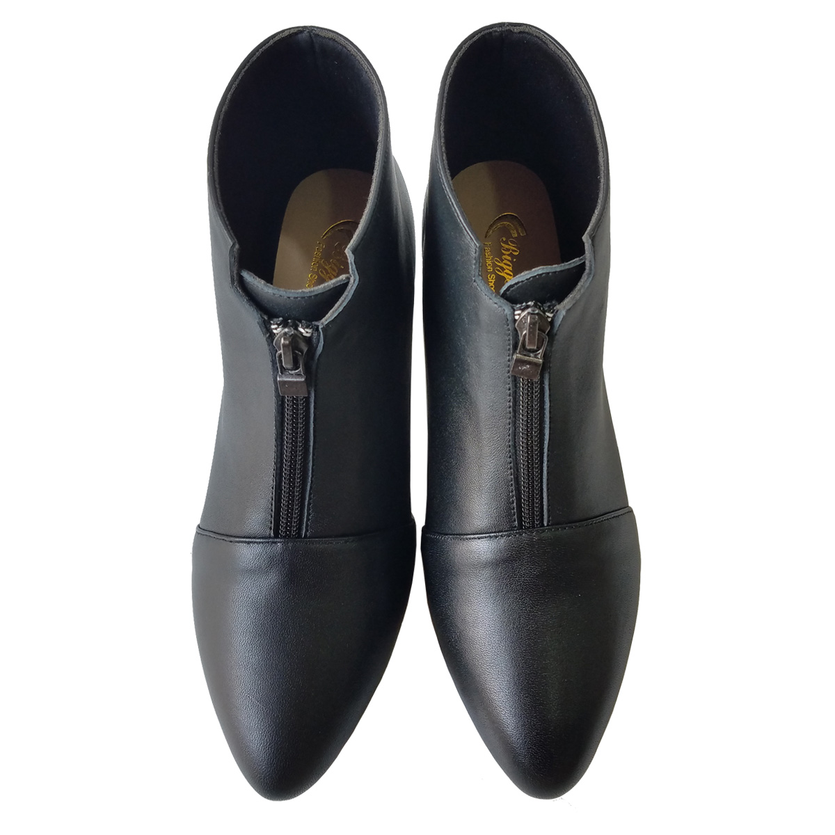 Giày Boot nữ Cổ Thấp BIGBEN Da Bò Cao 5 phân BTN5