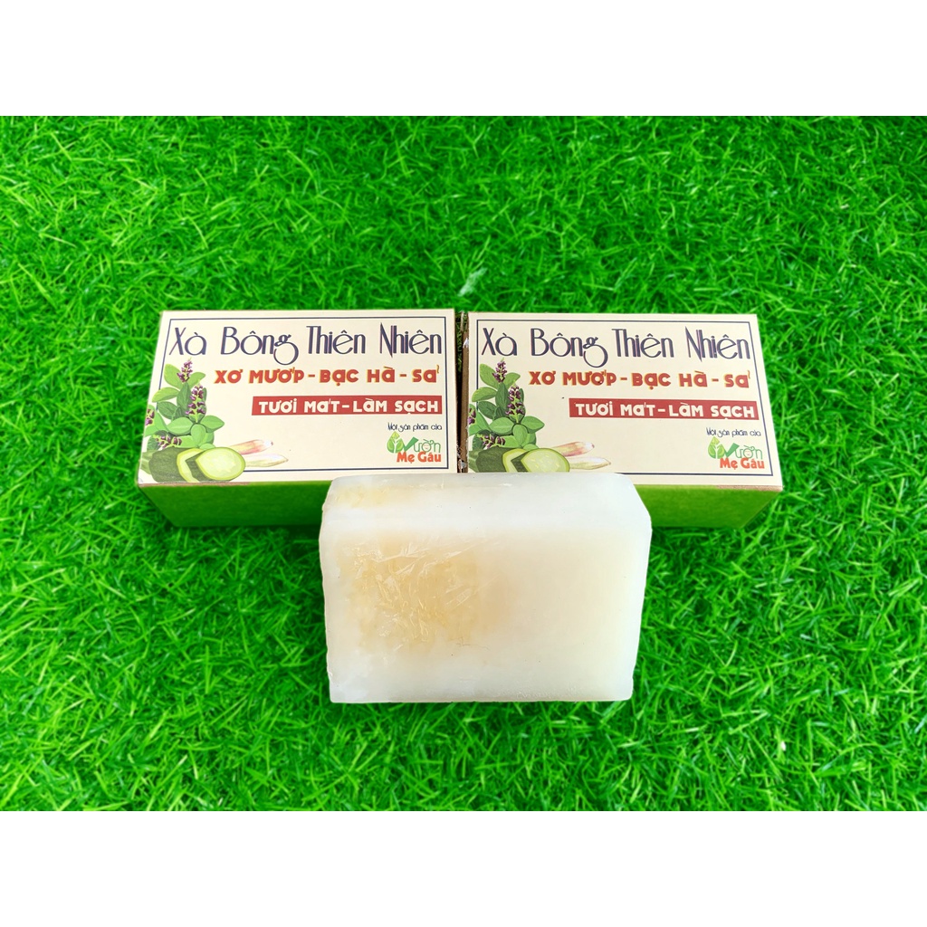 Xà Bông Xơ Mướp-Bạc Hà-Sả