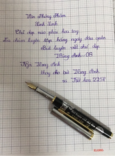 1 Ngòi Bút Máy Vàng Anh