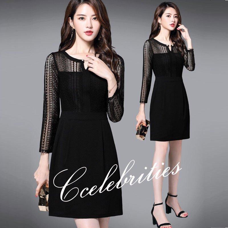 Đầm dự tiệc body cao cấp, váy đầm trung niên sang trọng đi tiệc cao cấp, váy đầm ôm tay dài phối ren thanh lịch
