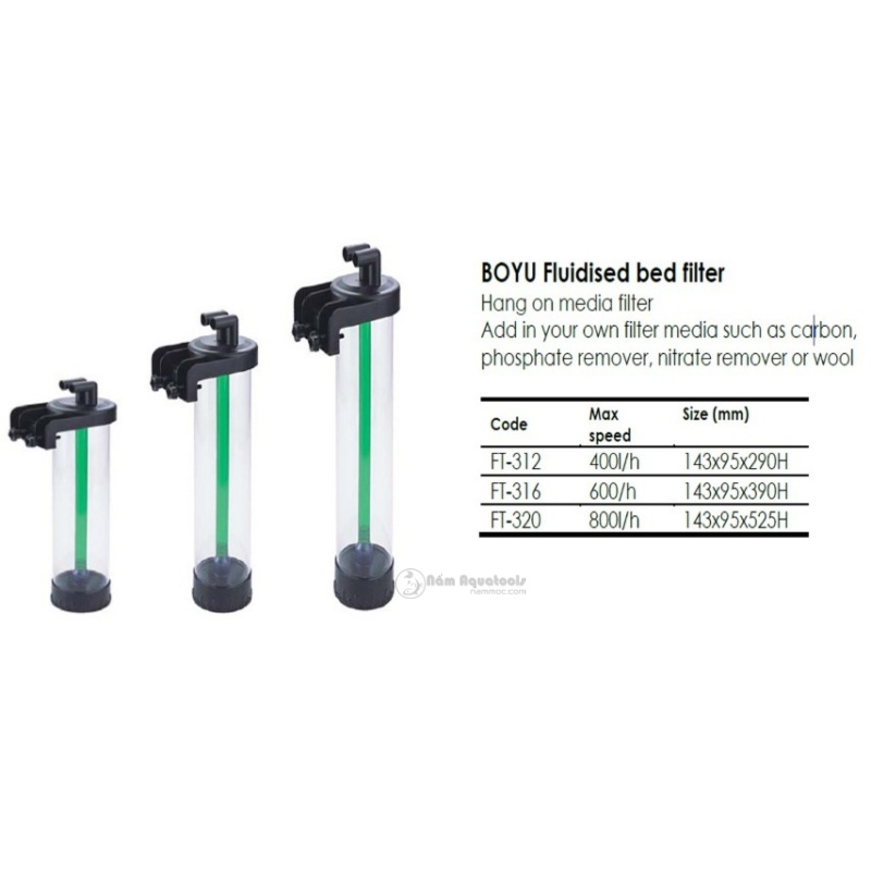 Lò đảo boyu ft-312 | 316 - lò đảo sinh học chuyên đảo cát, purigen, phosguard... cho bể cá thuỷ sinh