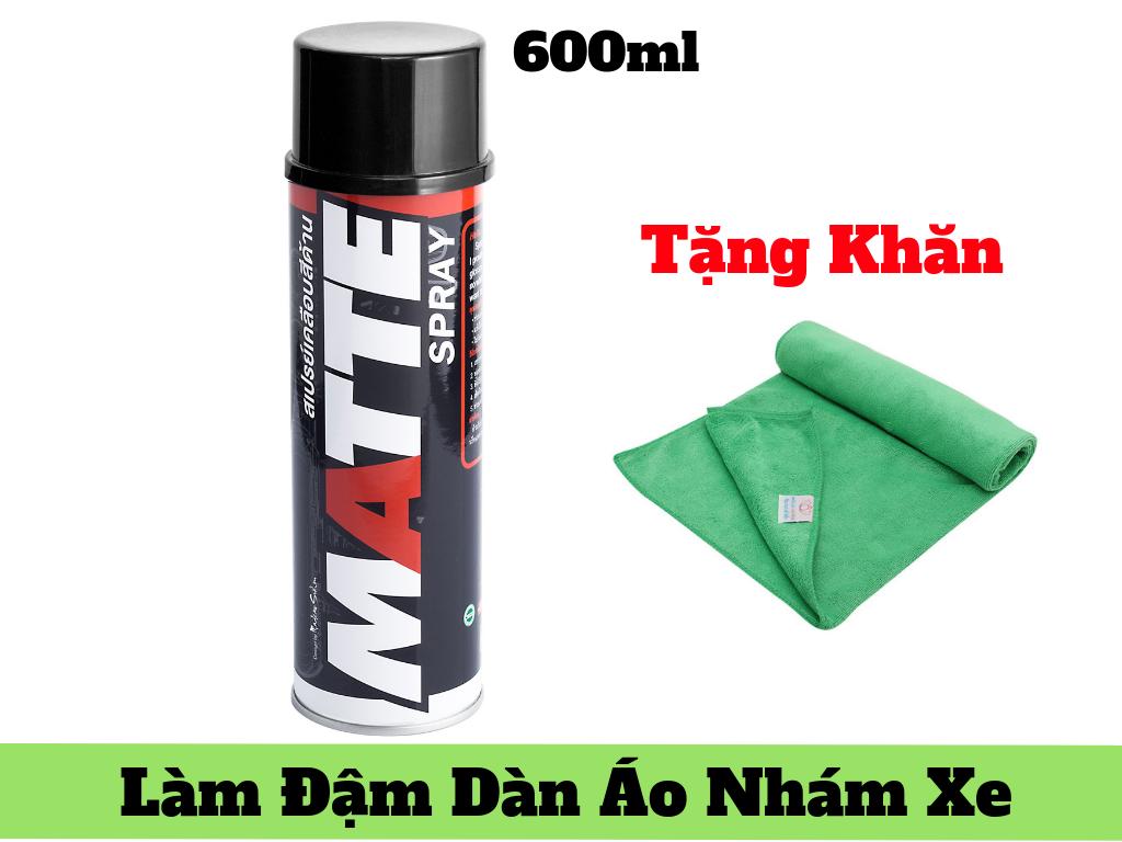 Dung dịch làm đậm màu dàn áo xe lube71 matte 600ml tặng khăn