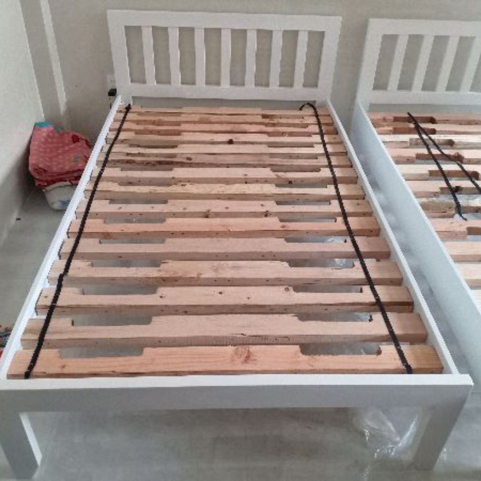 Cây thang giường gỗ thông 1m2 dùng cho giường 1m2