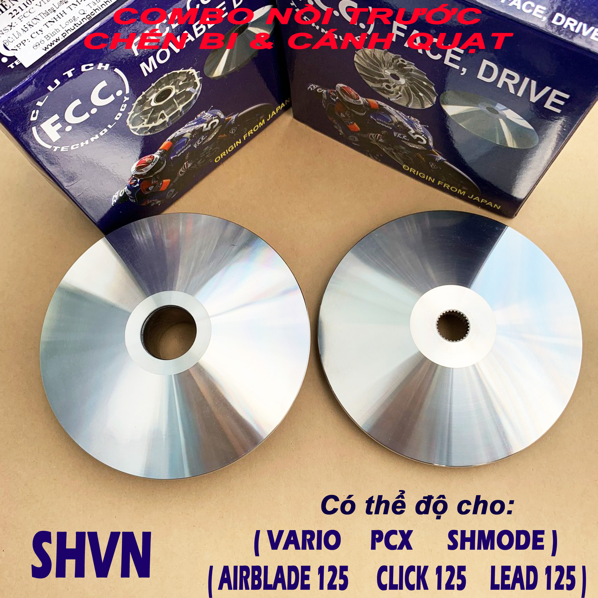 Combo nồi trước chén bi cánh quạt SH Việt