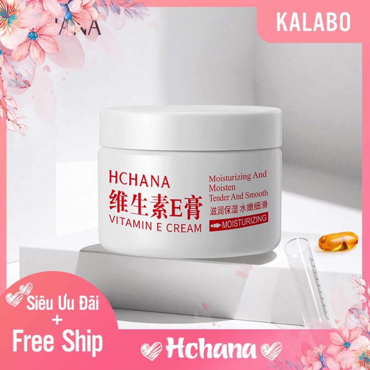 [ SIÊU HOT ] Kem Dưỡng Vitamin E HCHANA Sáng Da Cấp Ẩm