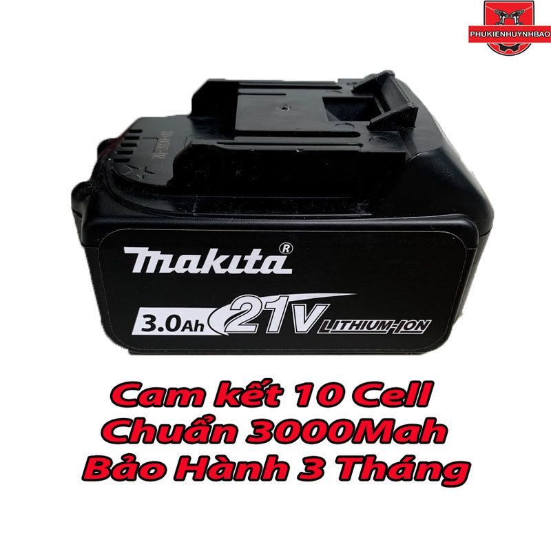 Pin 21V Makita 3000mah Chân Cắm Makita,Bảo Hành 3 Tháng