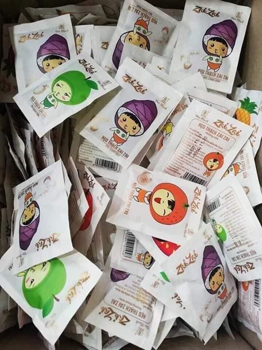 COMBO 3 GÓI THẠCH ZAI ZAI HIỆU ĐỨC HẠNH MIX ĐỦ 6 VỊ TRÁI CÂY