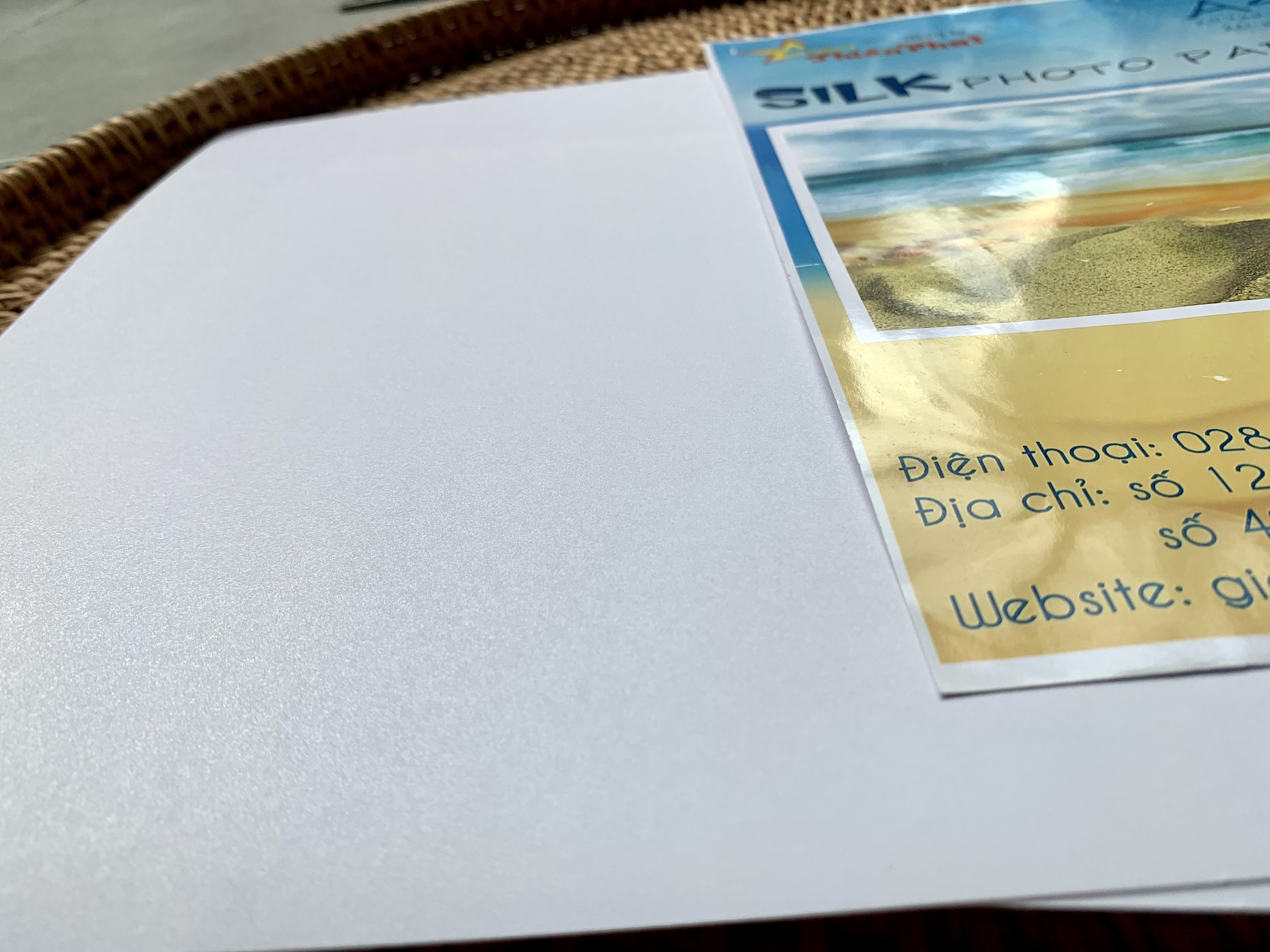 GIẤY IN ẢNH RC LỤA KHỔ A4- ĐL 260GSM
