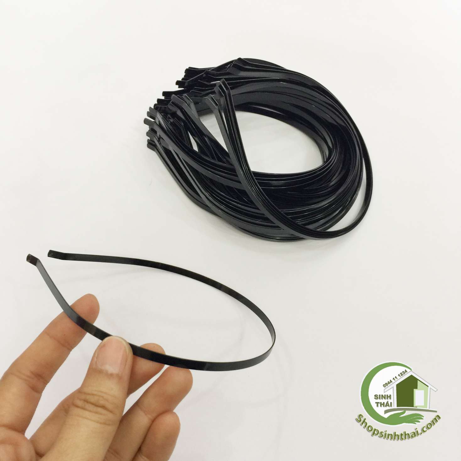 [HCM]Bờm cài tóc bằng kẽm màu đen