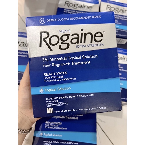 Tinh chất mọc tóc cho nam Men's Rogaine 5% Minoxidil Solution 3x60ml (dạng dung dịch)
