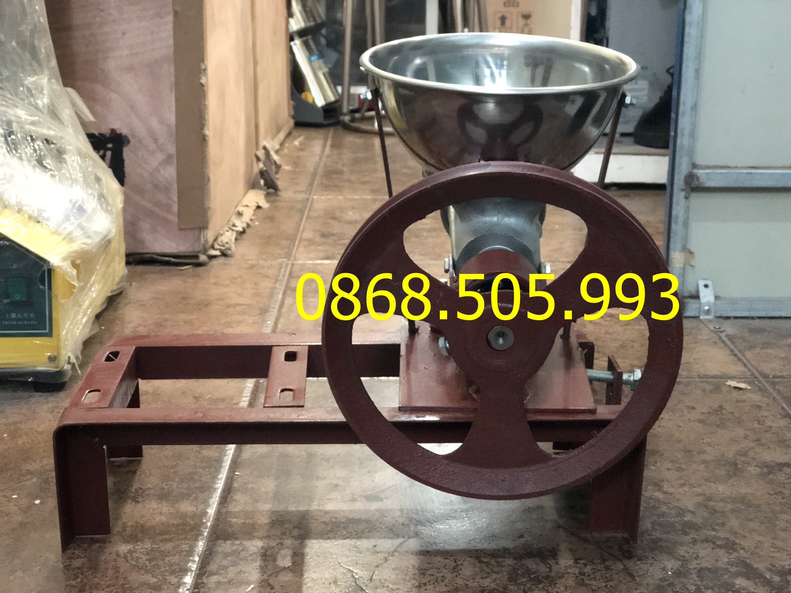 Cối xay thịt cá thức ăn, xương gà vịt, đầu cá chưa có mô tơ