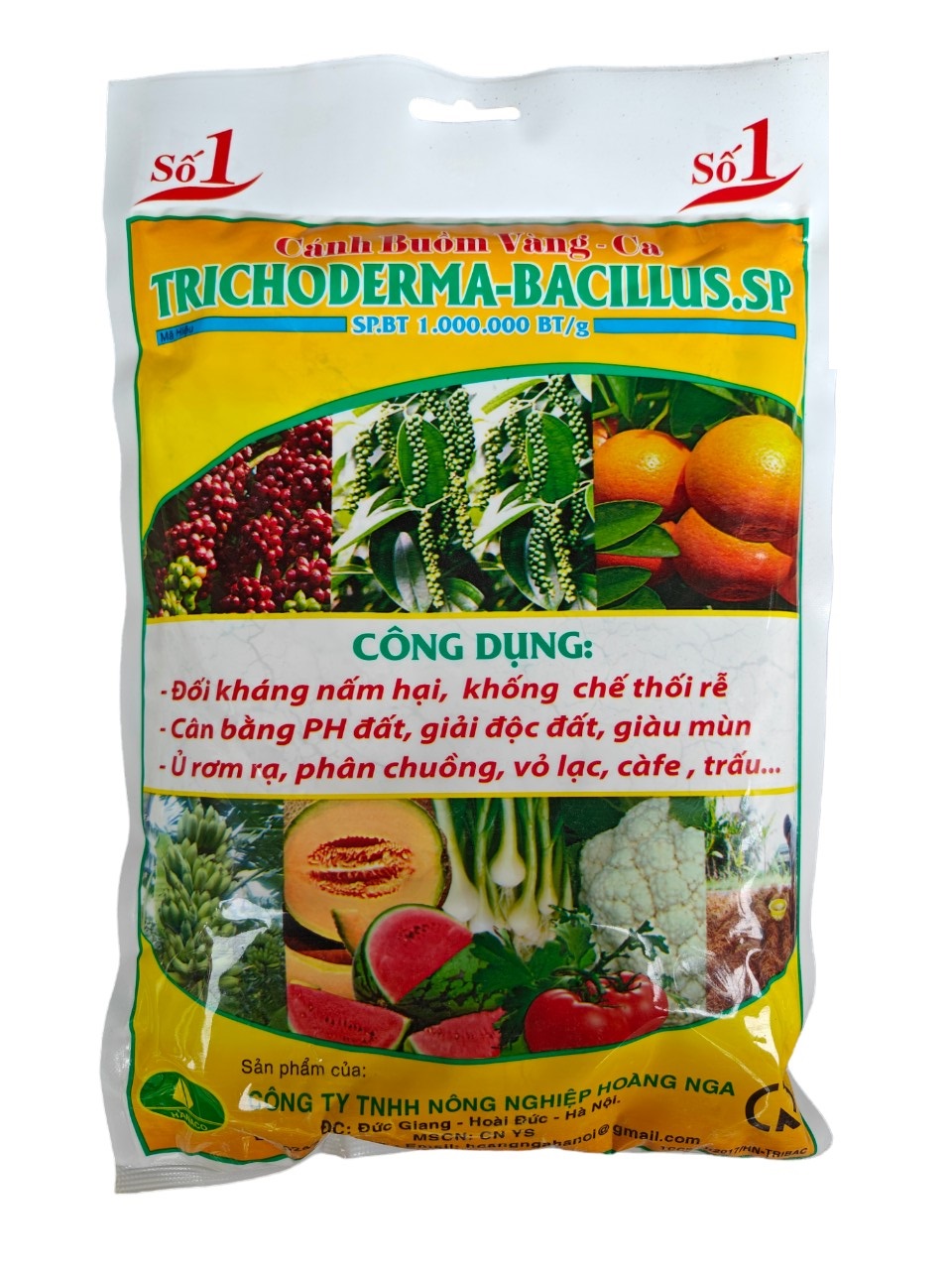 Nấm ủ Trichoderma 1kg ( Tặng 1 gói lân xanh siêu kích rễ cây trồng) chuyên ủ phân chuồng, phân hữu cơ, hạn chế nấm đất