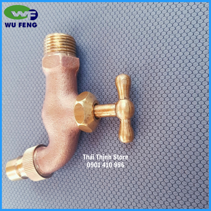 Vòi hồ đồng tay vặn có mỏ WUFENG Phi 21mm WF341TT - Thái Thịnh Store