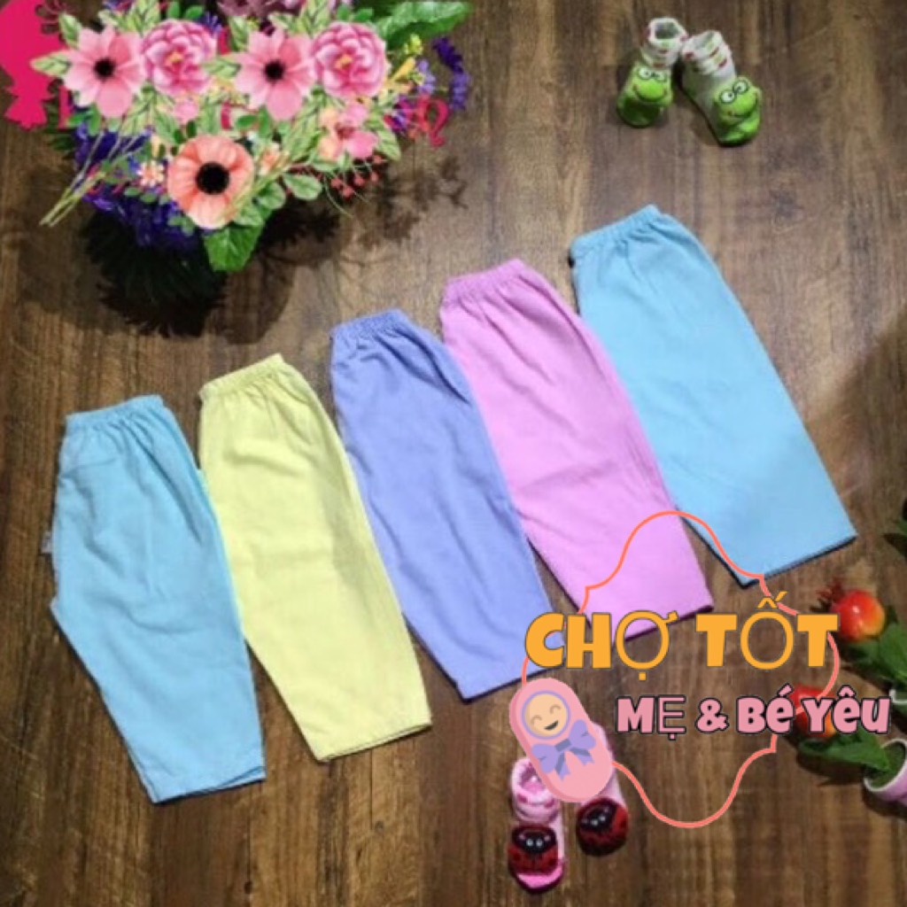 Set 5 quần dài màu bossini cho bé sơ sơ sinh-17kg