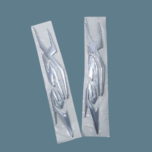 Bộ tem nổi đẹp chữ RSX dành cho xe Wave [ WAVE RSX ] màu BẠC - decal dán xe wave