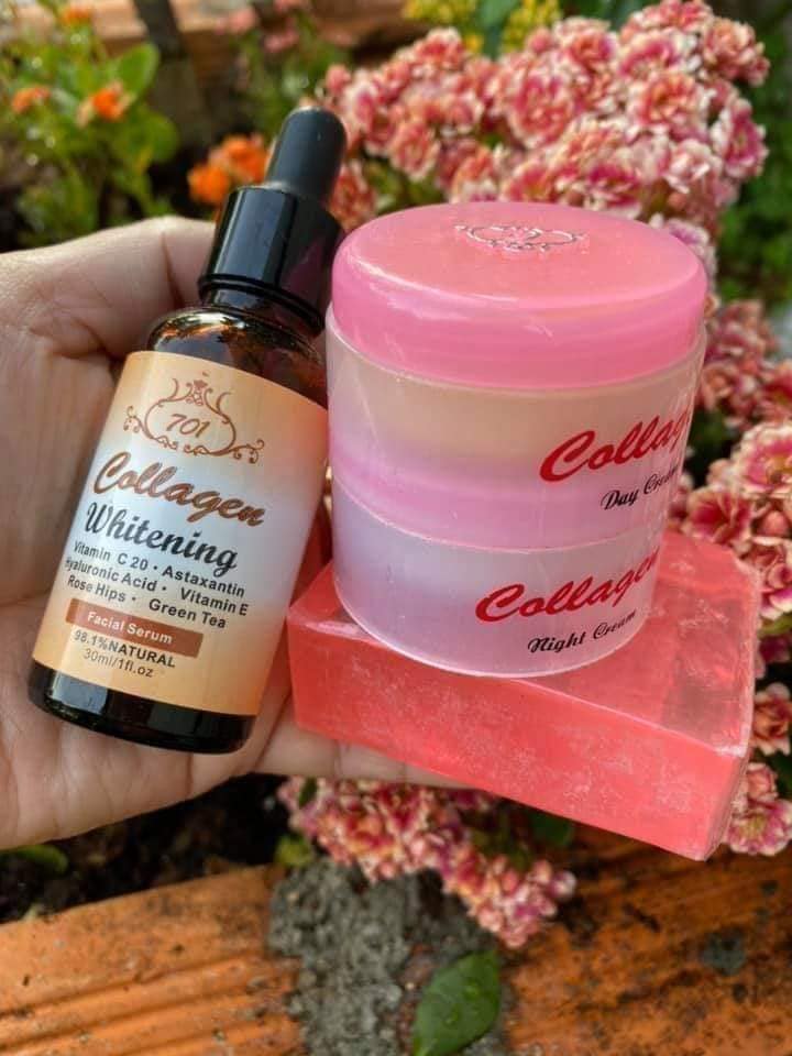 bộ kem và serum vit colagen plus vit e