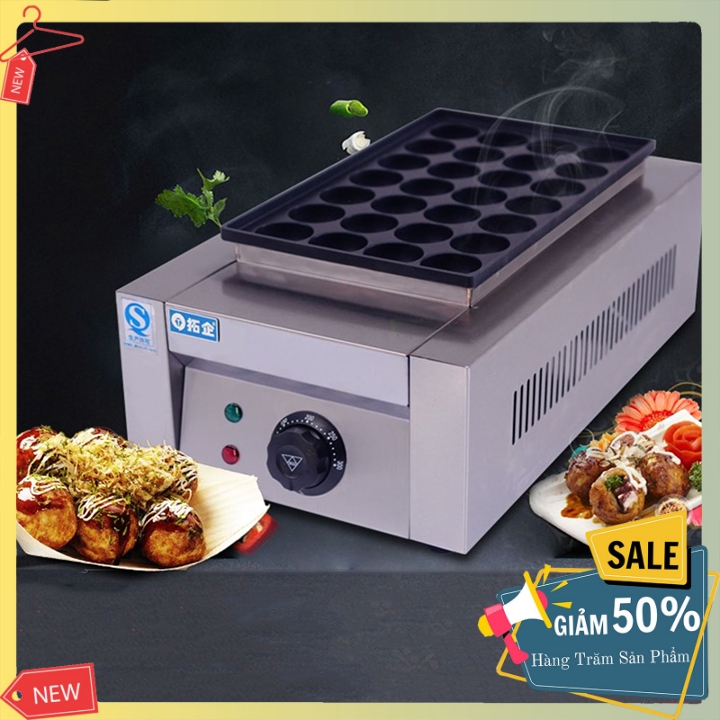 Máy làm bánh bạch tuộc takoyaki 28 bánh sử dụng điện