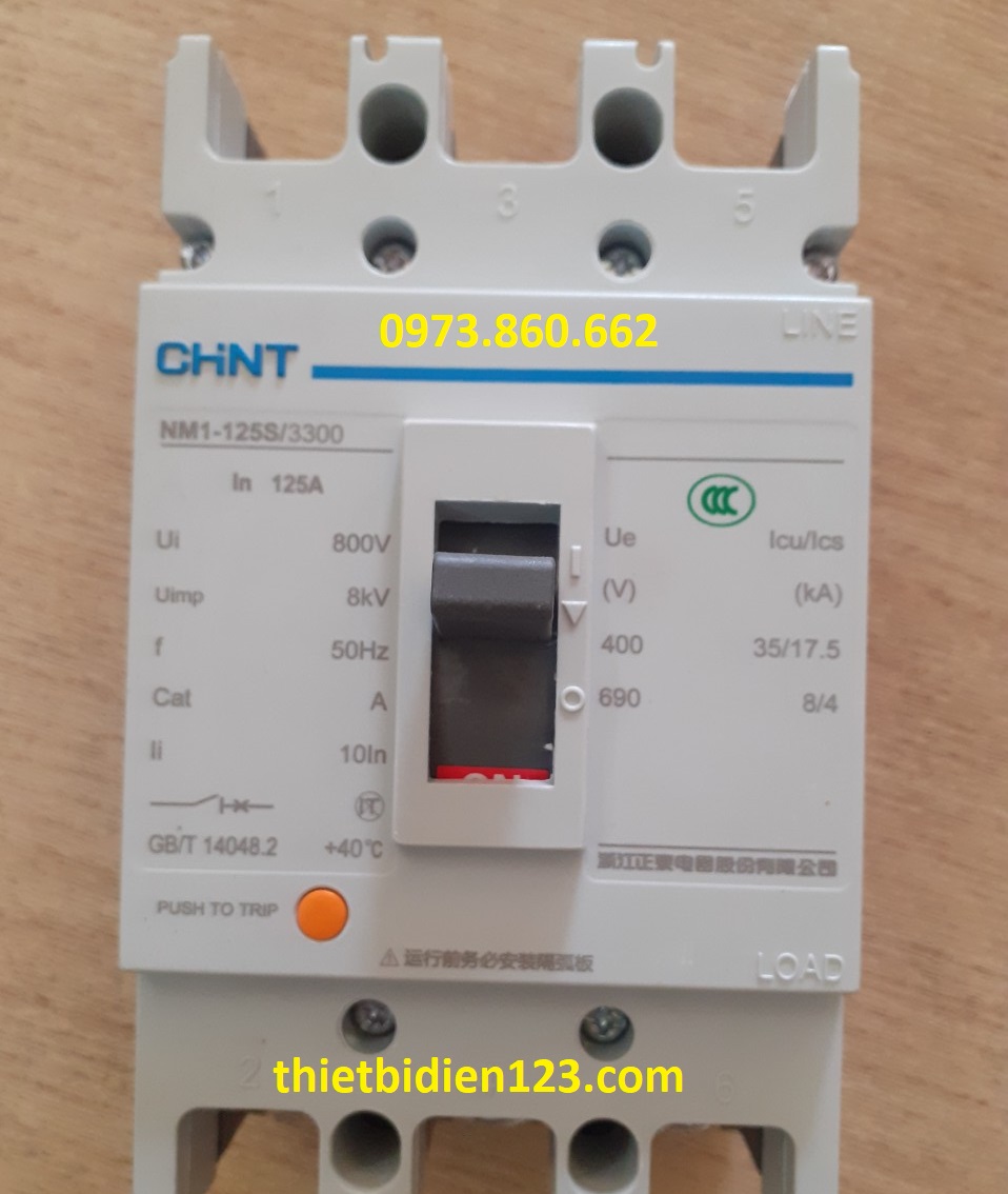 Aptomat 3P chint MCCB 200A - 630A