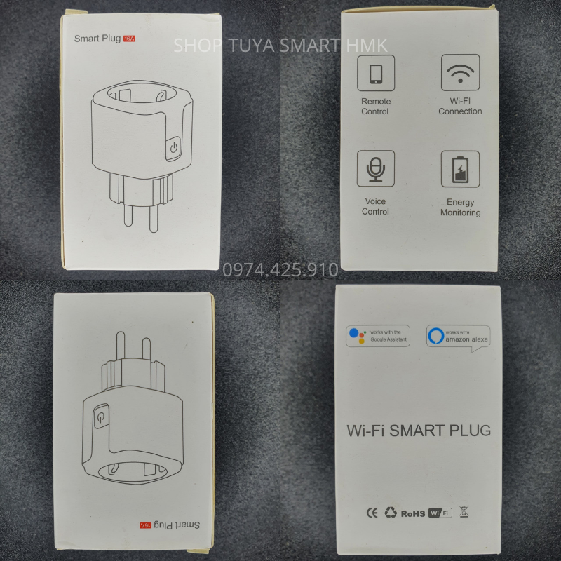Ổ Cắm Thông Minh Tuya Wifi 16A