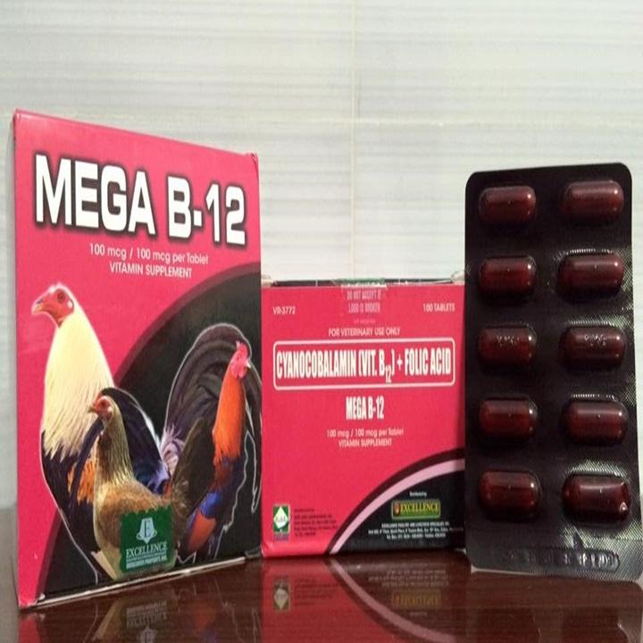 [HCM]Vitamins Cho Gà Mega B12 Hộp 100 Viên