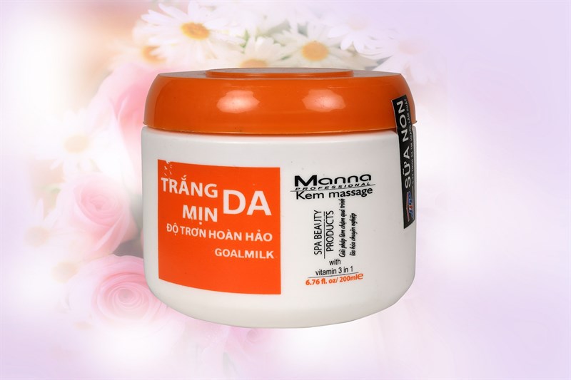 kem massage trắng mịn da sữa non Manna(combo 6 hủ)