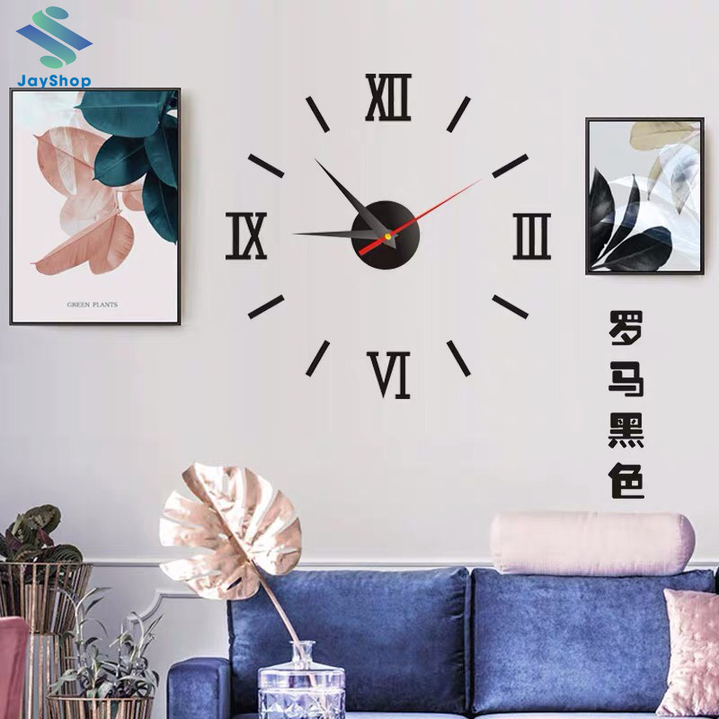 Đồng hồ DIY dán tường nghệ thuật ( hàng có sẵn)