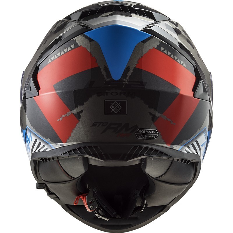 Mũ bảo hiểm LS2 FF800 Storm - Sprinter Black Red Titanium