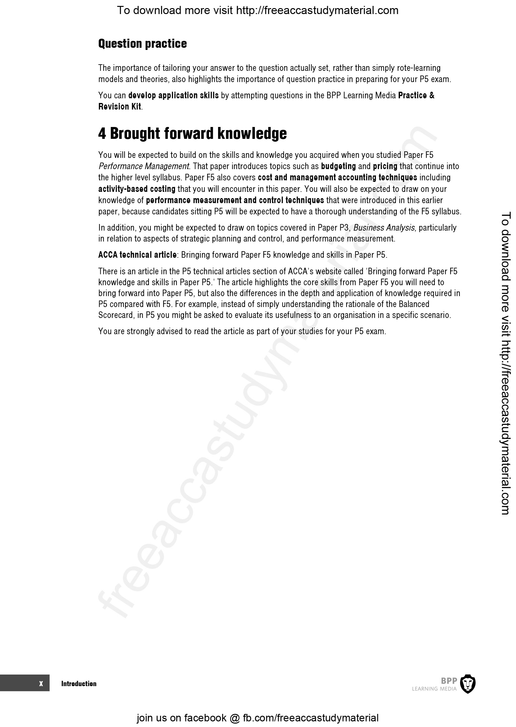 ACCA P5 Advanced Performance Management Study Text - Hanoi Book Store