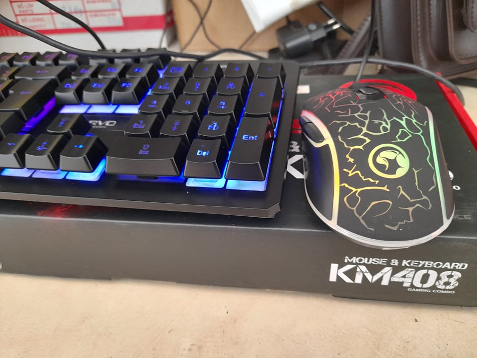 Bàn phím và chuột game Marvo KM408 led