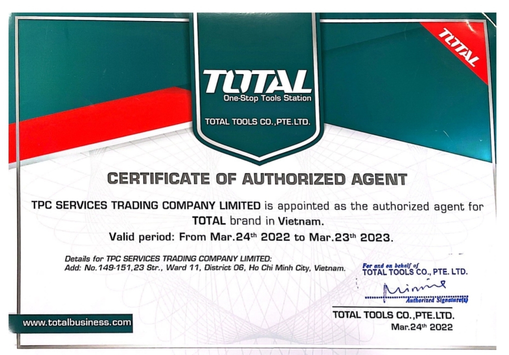 TOTAL Máy cưa kiếm dùng pin Lithium-ion 20V TRSLI65061