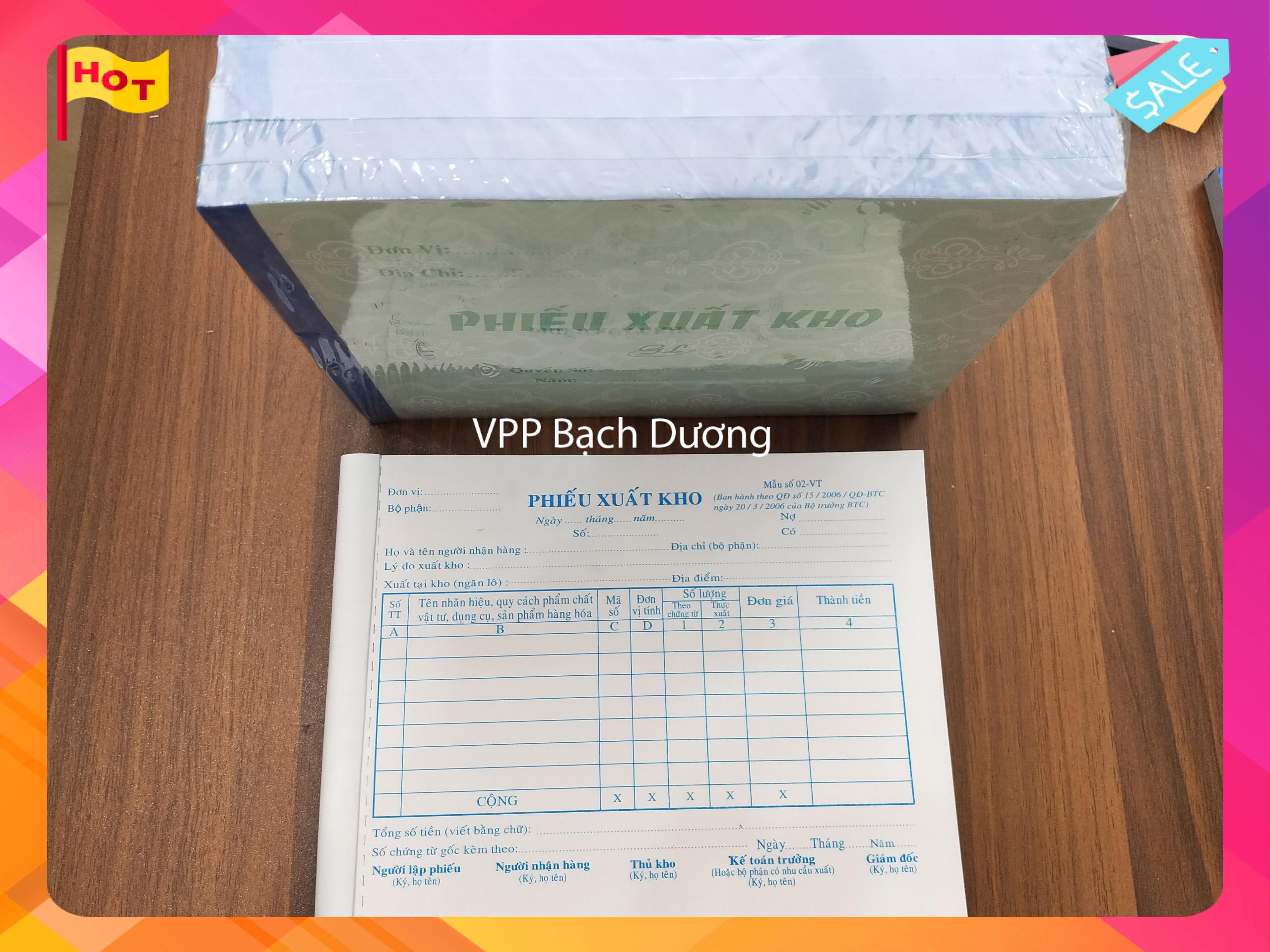 Phiếu Xuất Kho 3 liên cỡ A5 (16cm x 20cm)- Cuốn/150 tờ