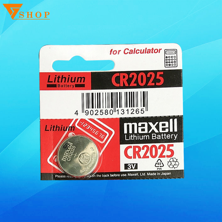 Pin CR2025  Maxell Lithium 1 viên 3V, Pin CR 2025 Lithium