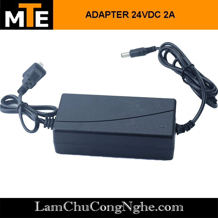 Nguồn adapter 24V 2A jack DC 5.5 x 2.1 mm