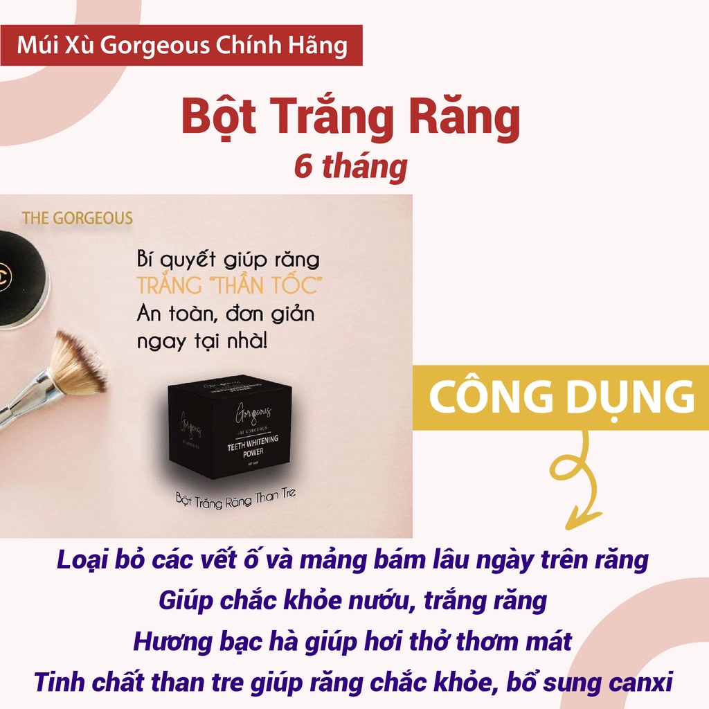 BỘT TRẮNG RĂNG THAN TRE MÚI XÙ