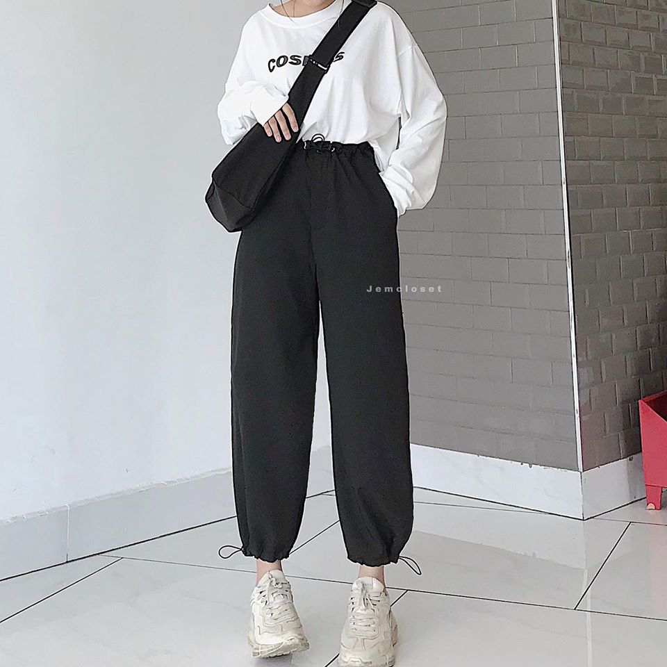 SET ÁO COS QUẦN RÚT DÂY EO CÁ TÍNH  / SET QUẦN BOM UNISEX