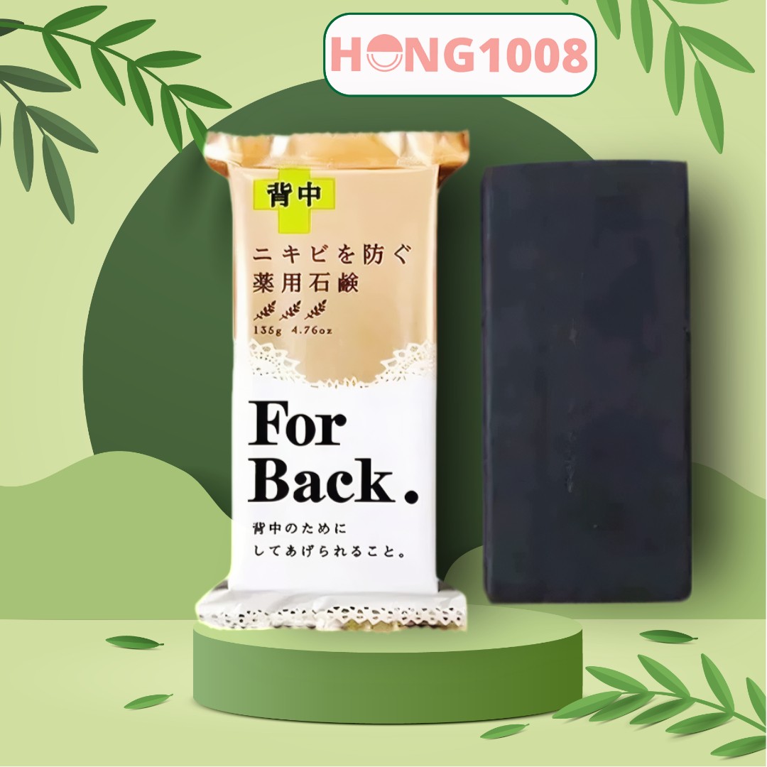 [Hoàn tiền 20%] Xà Phòng Pelican For Back Medicated 135g Hỗ Trợ Cải Thiện Mụn Lưng Nhật Bản - Xà bông cục For back 135g - Shop Hong1008