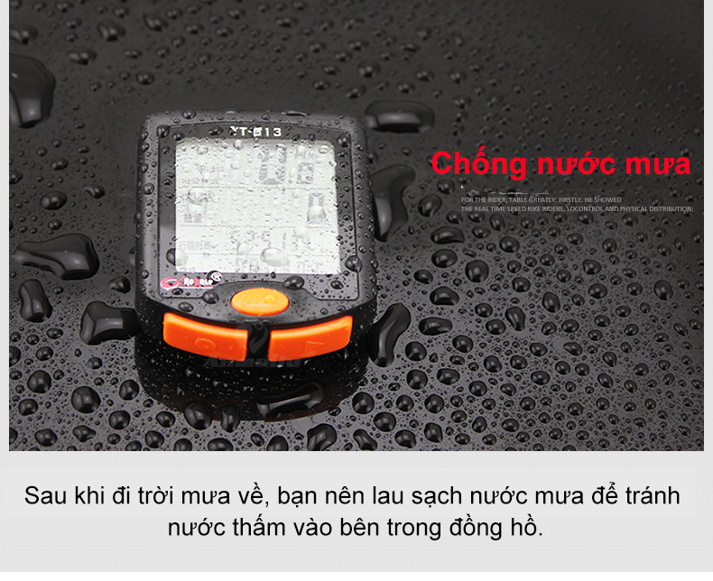 Đồng hồ đo tốc độ Bogeer YT 813 cho xe đạp