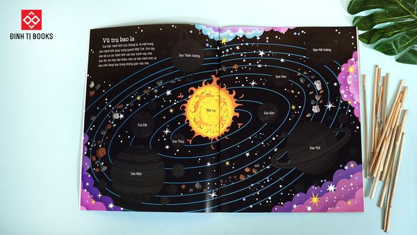 First sticker book - Sách dán hình đầu đời cho bé - Vũ trụ